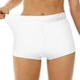 thumbnail image 2 of WREESH Womens Swim Shorts Swim Shorts High Waisted Bathing Suit Bottoms Swimsuit Boyshorts Swimwear Bikini Board Shorts Bikini Swim Pants Shorts Bottom Swimsuit Bathing White, 2 of 4