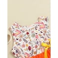 thumbnail image 5 of Kiapeise Toddler Kids Girl Easter Dress Sleeveless Rabbit Print Mesh Tulle Tutu Dress One Piece Striped Bow Bunny Dress, 5 of 9