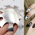thumbnail image 3 of Ludlz French Nail Trimmer Stainless Steel French Tip Cutters Smile Line Cutter Edge Manicure DIY Plate Module Nail Cutter Plate U-Shaped Nail Art Making Rust-Proof Manicure Edge Trimmer for Female, 3 of 8