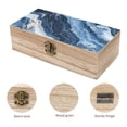 thumbnail image 3 of 7.9×2.3 In Wooden Boxes Durable Easy To Use Dustproof Prevent Slippery Delicate And Cabinet SlateBlue Marble_3, 3 of 8
