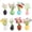 With Artificial Plant, variant on Samovi 8 Pack Mini Vase Magnets for Fridge, Small Resin Vase Fridge Magnet for Kitchen Decor, 3D Vase Fridge Magnets without Plant for Refrigerator, Kitchen, Locker, Office, Desktop Decoration
