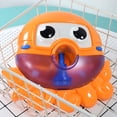 thumbnail image 4 of Pulpo de burbujas con música, pulpo de baño para bebé, juguete para niños (naranja) Sywqhk libre de BPA, 4 of 6
