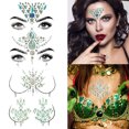 thumbnail image 1 of 2 Ensembles de Bijoux de Mode en Strass pour Tatouage Visage, 1 of 10