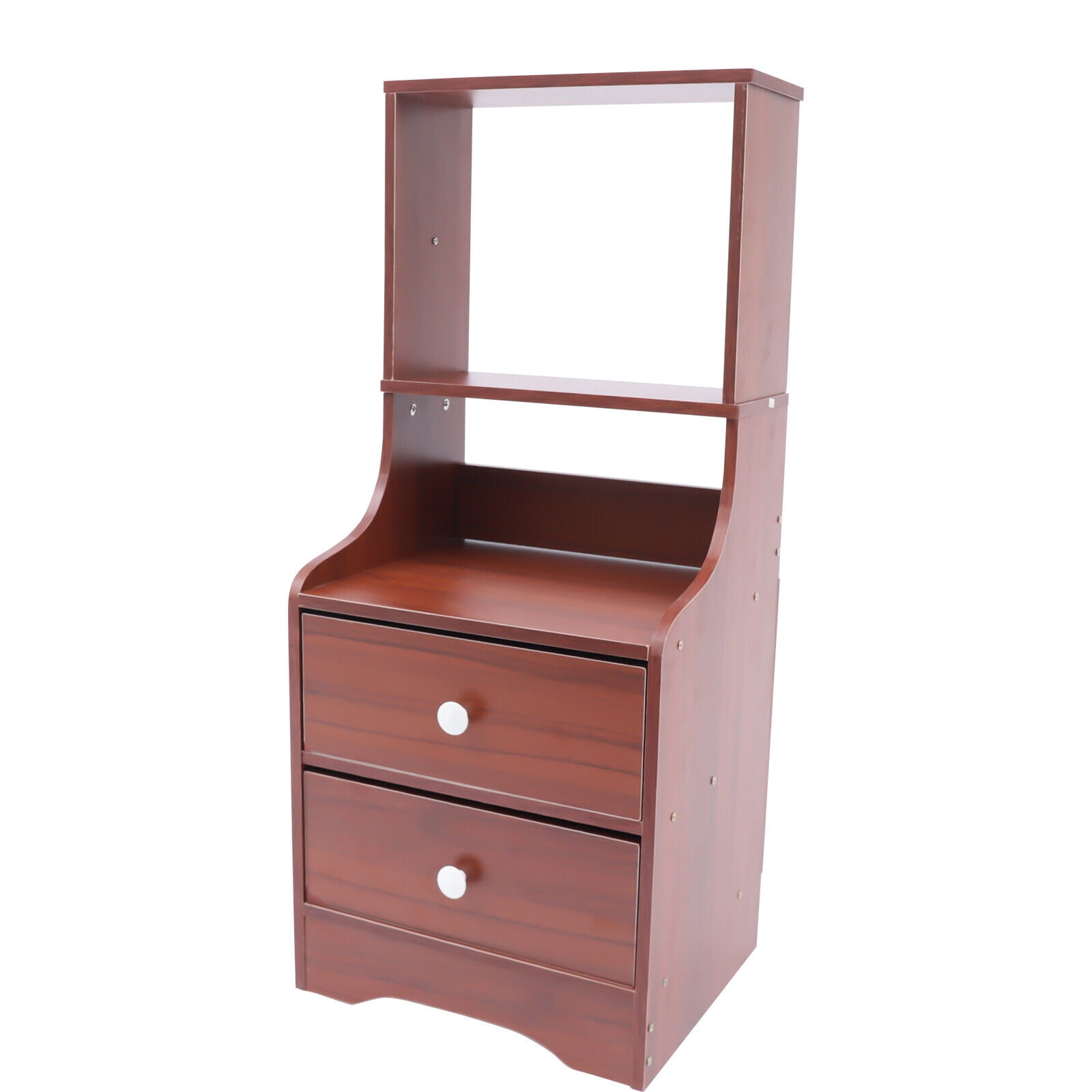 SHZICMY Modern Nightstand with 2 Drawers, Tall Bed End Table/Bedside