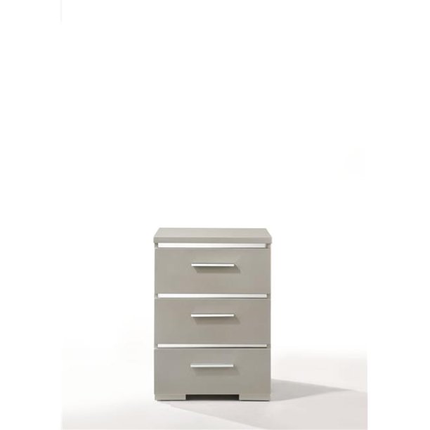 15 X 18 X 25 Silver Wood Veneer Paper Nightstand Walmart Com Walmart Com