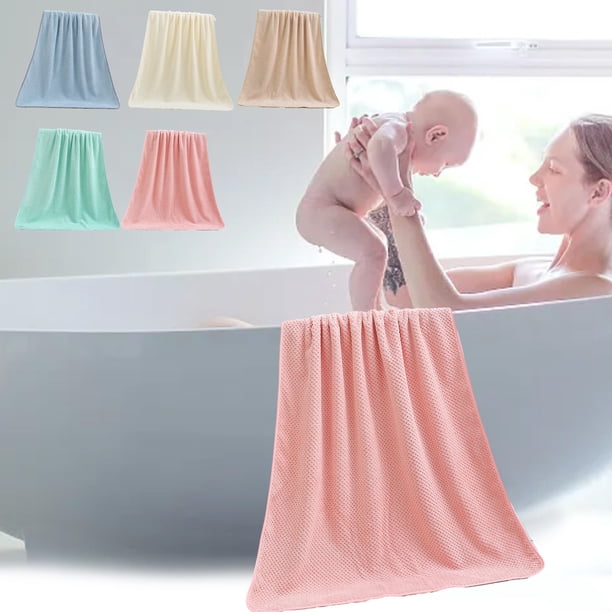 Toalla de baño de terciopelo piña - Toalla de playa absorbente grande de 90x170 cm • Poliéster suave • Secado rápido para piscina, spa, gimnasio y hogar