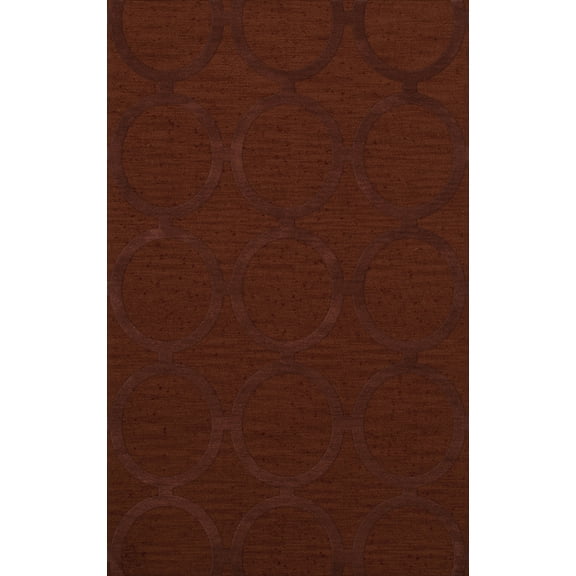 Dalyn Dover Area Rug DV14 Dv14 Paprika Circles Rings 10' x 14' Rectangle