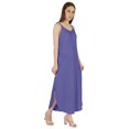 thumbnail image 2 of Inkmeso Robe d'Été Unie Aguichant pour Femmes à Bretelles Spaghetti Décontractée de Plage et de Villégiature Robe Maxi, 2 of 7