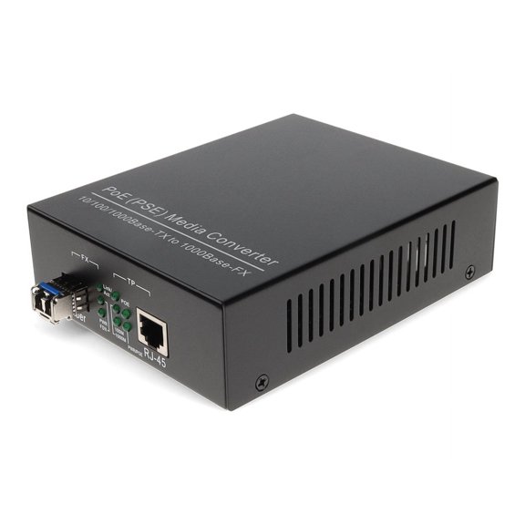 AddOn 10/100/1000Base-TX(RJ-45) to 1000Base-LX(LC) SMF 1310nm 10km POE Media Converter - 1 x Network (RJ-45) - 1x PoE (RJ-45) Ports - Multi-mode, Single-mode - 1310 nm Fiber - Gigabit Ethernet - 10...