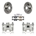 thumbnail image 1 of Transit Auto Rear Disc Brake Caliper Rotors and Ceramic Pads Kit for Car Honda Civic Insight KC8-100707N, 1 of 11