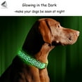 thumbnail image 7 of PULLIMORE LED Dog Collar Leopard Rechargeable Glowing Flash Night Safety Walking Pet Collars (L, Green), 7 of 7