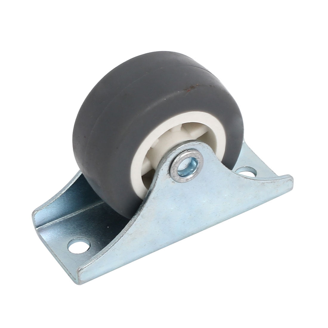 uxcell 1.5 Inch Dia Silent Design TPR Rubber Wheel Rigid Top Plate Fixed Caster 12pcs