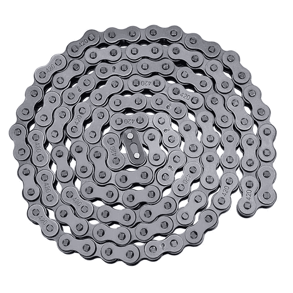 420 Motorcycle Chain Standard Roller Chain 132 Link Chain Breaker For 110cc 125cc Dirt Pit Bike ATV Quad Go Kart Scooter