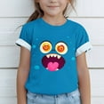 thumbnail image 6 of Feancey Toddler Boys Graphic T Shirts Funny Cute Print Short Sleeve Tops Summer Crewneck Casual Kids Girls T-Shirt Holiday Sales Today Multicolor 140, 6 of 9