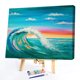 thumbnail image 1 of Cuadros Decorativos Pintura al óleo sin marco por números Sunset Wave DIY Canvas Picture Craft Kit Tmvgtek embutido en tela, 1 of 9