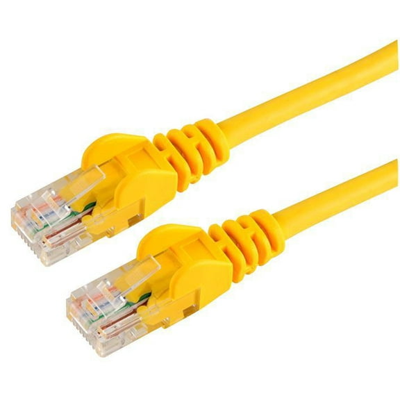 PRO SIGNAL - 1m Yellow Cat5e Snagless UTP Ethernet Patch Lead