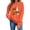 Q118 Orange, variant on Mifsaly Womens Vintage Pumpkin Ghost Graphic Crewneck Sweatshirt Long Sleeve Fall Pullover Top Spooky Bow Print Casual Comfy Shirt for Autumn Season Halloween Party White,L
