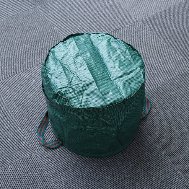 HLONK Sac à Feuilles de Jardin 60L Réutilisable Sac de Stockage de Déchets de Jardin (Vert)