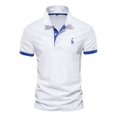 thumbnail image 2 of LRGSHF Men's&nbsp;Polo Shirts Short Sleeve Tops with Embroidery Summer Comfortable Slim Fit Pullover Casual Lightweight Golf Shirt, 2 of 4