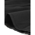 thumbnail image 5 of Unique Bargains Robe Fluide à Étages pour Femme à Encolure Carrée, Dos Smocké, Noire, P, 5 of 5