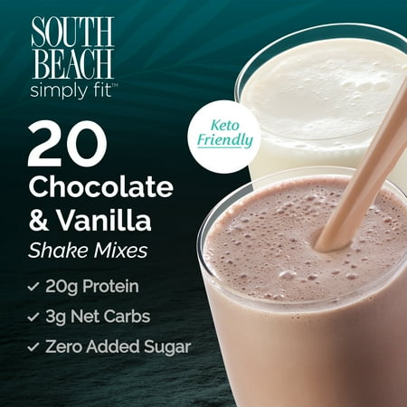 South Beach Simply Fit Keto-Friendly Shake, Variety Pack 20CT