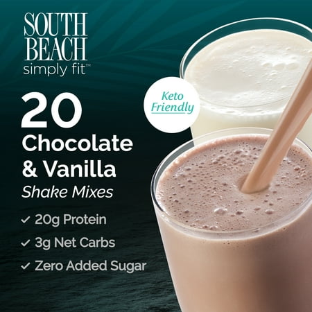 South Beach Simply Fit Keto-Friendly Shake, Variety Pack (Best Shakes For Keto Diet)
