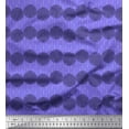 thumbnail image 1 of Soimoi Purple Poly Georgette Fabric The Flower Of Life Geometric Printed Craft Fabric by the Yard 42 Inch Wide, 1 of 3
