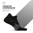 thumbnail image 3 of Feetures Elite Ultra Light Cushion Ankle Socks - Sport Sock with Targeted Compression - New Black, XL (3 Pair), 3 of 8