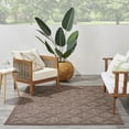 thumbnail image 2 of Nourison Easy Care Indoor/Outdoor Brown 6' x 9' Area Rug (6x9), 2 of 10