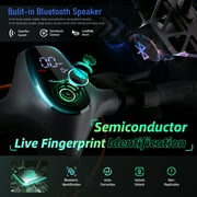 CUNFON Electric Scooter Adult with 1200W Motor Folding E-scooter, 50 Mile Range, 10.5 off Road Tires,Max Limited 31Mph,Fingerprint Unlock and App Controller