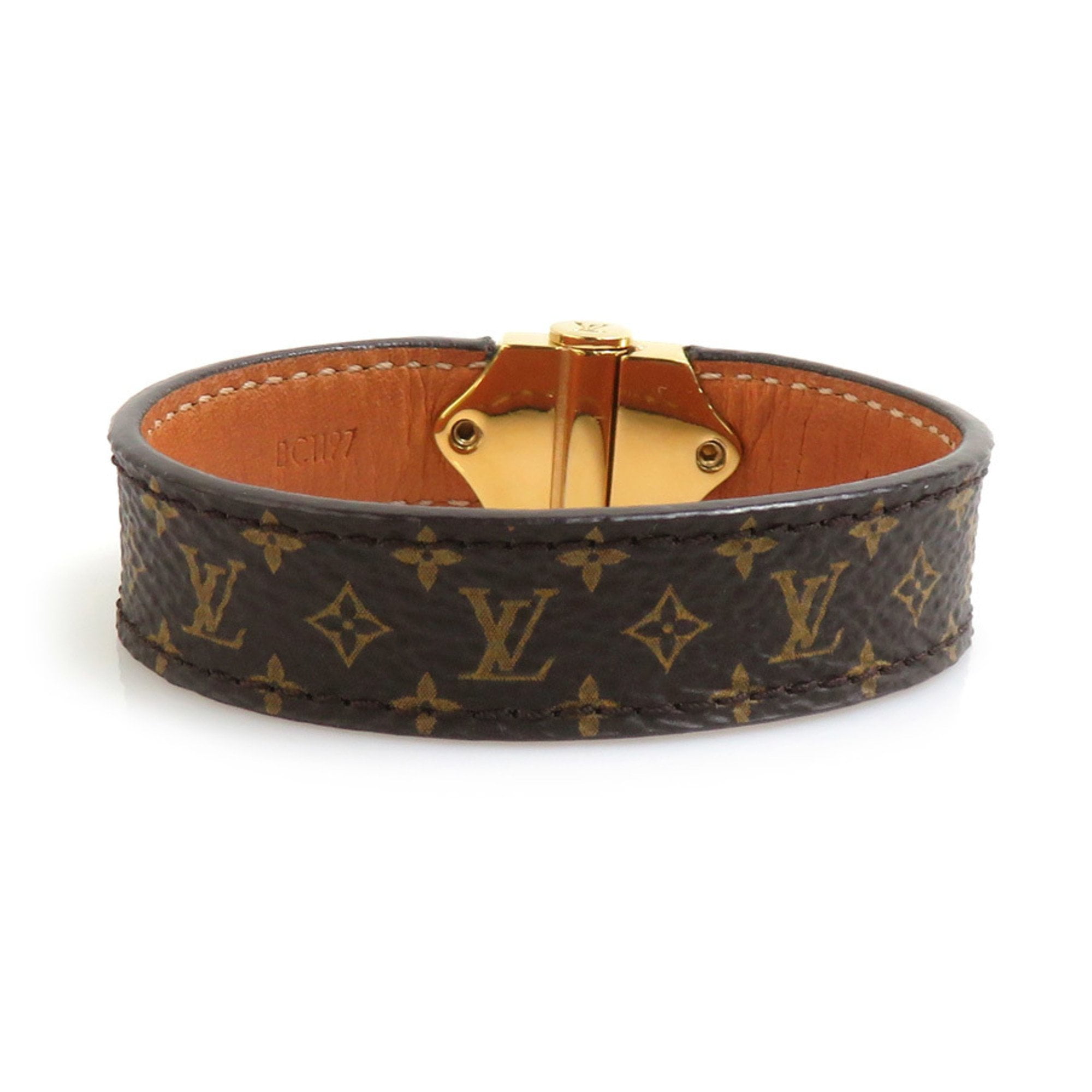 LOUIS VUITTON ブラスレ スペースLV M00274 レッド Pre-Owned LOUIS VUITTON Louis Vuitton Bracelet LV Space M00274