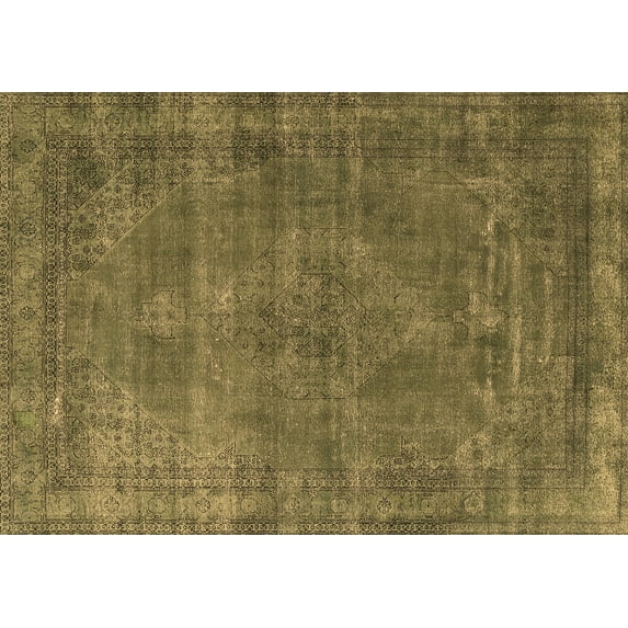 Ahgly Company Indoor Rectangle Oriental Brown Industrial Area Rugs, 3' x 5'