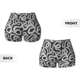 thumbnail image 5 of Lsque Snake Pattern High Waisted Biker Shorts for Women-Tummy Control Fitness Athletic Workout Running Yoga Gym Shorts,Moisture-Wicking-, 5 of 9