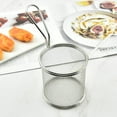 thumbnail image 3 of Fried Basket with Handle Silver Stainless Steel Grids Kitchen Utensils Mesh Oil Frying Strainer Household Cooking Tools, 3 of 6