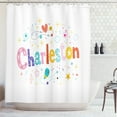 thumbnail image 1 of Ambesonne Charleston Shower Curtain, Ornate Colorful Letters, 69"Wx84"L, Multicolor, 1 of 3