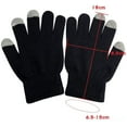 thumbnail image 2 of Black Among-us Winter Warm Touch Screen Unisex Gloves Soft Elastic Cuff, 2 of 5