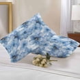 thumbnail image 3 of Outdoor Pillow Cover Blue Floral Set of 2 Waterproof Throw Pillowcases Abstract Decorative Patio Furniture Pillows for Couch Garden Indoor & Outdoor Use, 3 of 9