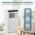 thumbnail image 5 of EastVita 8000 BTU Portable Air Conditioner - 3-in-1 Cooling, Fan, Dehumidifier for Rooms up to 350 Sq.Ft, 4 Modes, Remote Control, 24H Timer, Sleep Mode, 5 of 7