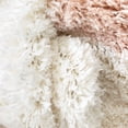 thumbnail image 6 of Well Woven Haven Hearts Modern Geometric Pink Shag Plush Pile 5'3" x 7'3" Area Rug, 6 of 7