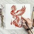 thumbnail image 5 of 1 pc Phoenix Large Stencils 8.3x11.7" Firebird Painting Stencils Flying Phoenix Drawing Stencils Mythical Phoenix Stencils Brilliant Phoenix Templates Flame Phoenix Templates for Wall Decor, 5 of 9