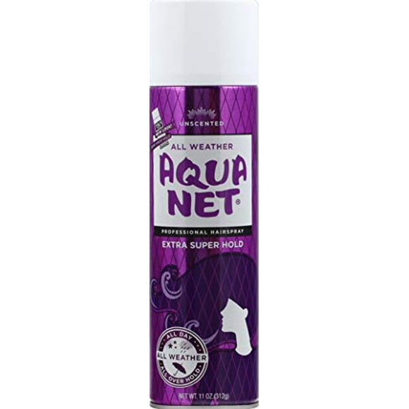 Aqua Net All Weather Professional Hairspray Extra Super Hold Unscented 11 Oz