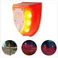 thumbnail image 3 of Luces de alarma de seguridad solares sonidos perro ladrando luz estroboscópica lámpara de advertencia para exteriores 95*80mm, 3 of 3