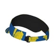 thumbnail image 2 of Sweden Map Flag Sports Sun Visor Hats Adjustable Sun Visor Caps For Women And Men, 2 of 7
