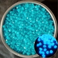 thumbnail image 2 of 200 Glow in the Dark Pebbles | Multicolor Luminous Stones for Aquarium Garden Walkway Pool Decor | 1.3x0.9cm Outdoor Indoor Use, 2 of 2