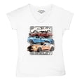 thumbnail image 5 of Shelby Cars Sketch Women's V-Neck T-shirt Mustang Racing American Muscle Car GT500 Cobra Performance Powered by Ford Tee, 5 of 7
