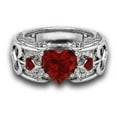thumbnail image 4 of Matching Rings For Couples Couple Rings Set Matching Heart Rings Promise Rings 8, 4 of 4