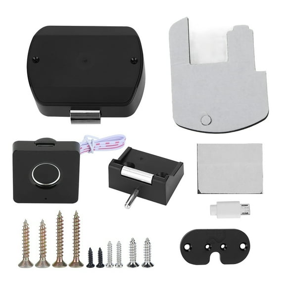 ZOUSSIQI Intelligent Fingerprint Lock Smart Electric Drawer Cabinet Lock for Home Office Wardrobe Furniture JU316-133256