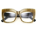 thumbnail image 3 of FEISEDY Monture de Lunettes Carrée Surdimensionnée Lunettes Femmes B2475, 3 of 6