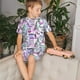 thumbnail image 4 of Balery Eiffel Tower and Hearts Conjunto de Pijama Infantil de Manga Corta con Estampado – Ropa de Dormir de Algodón Suave-3X-Large, 4 of 6