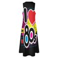 thumbnail image 5 of I Love The 80's Retro Heart Long Dress Dress for Women Women's Luxury Party Dress, 5 of 8